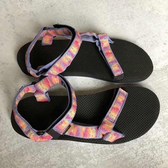 Teva Womens Sandal Original Universal Iridescence Tangerine Multi NIB Size 11 - Picture 8 of 11